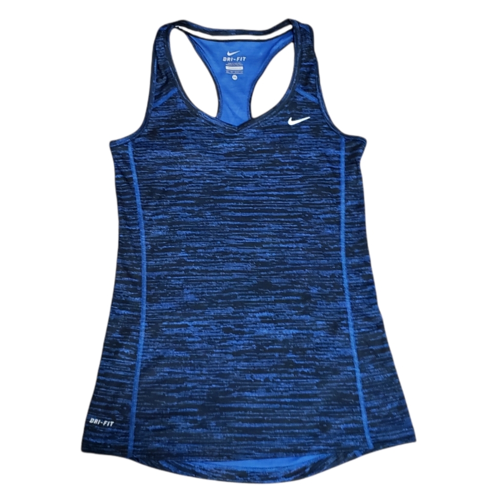 Nike Miler Dri-fit Blue and Black Tank Top Women's Size XS